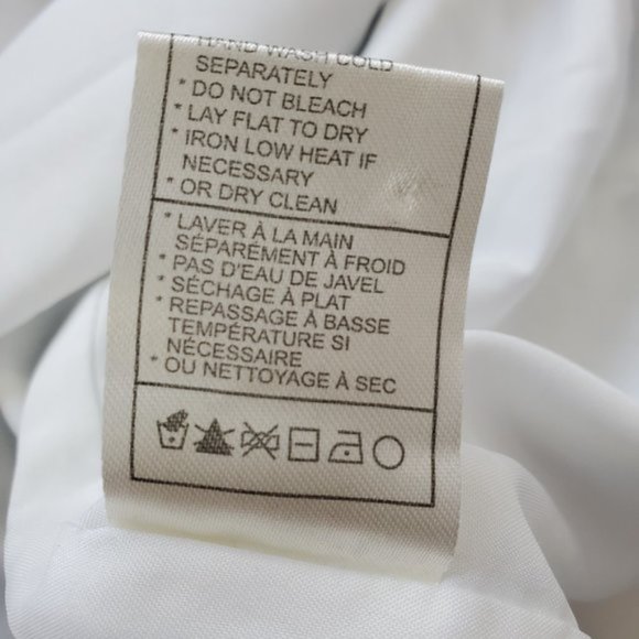 BB Dakota Danielle White & Blue Plaid Shirt Dress Size L - Picture 8 of 8